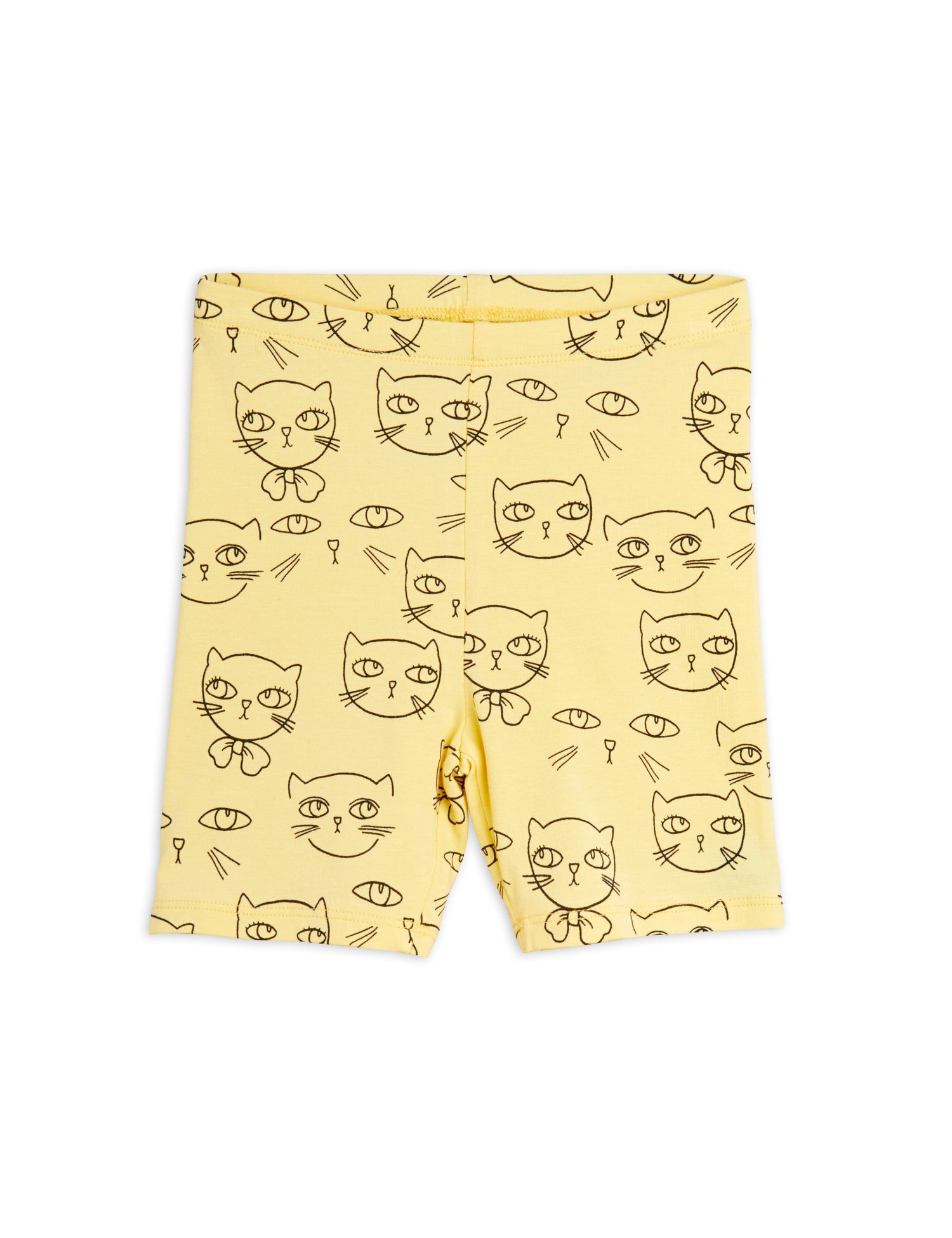 Mini Rodini Cathlethes Bike Shorts - Yellow