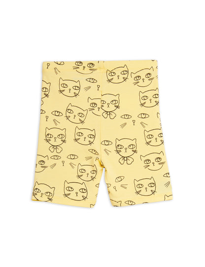 Mini Rodini Cathlethes Bike Shorts - Yellow