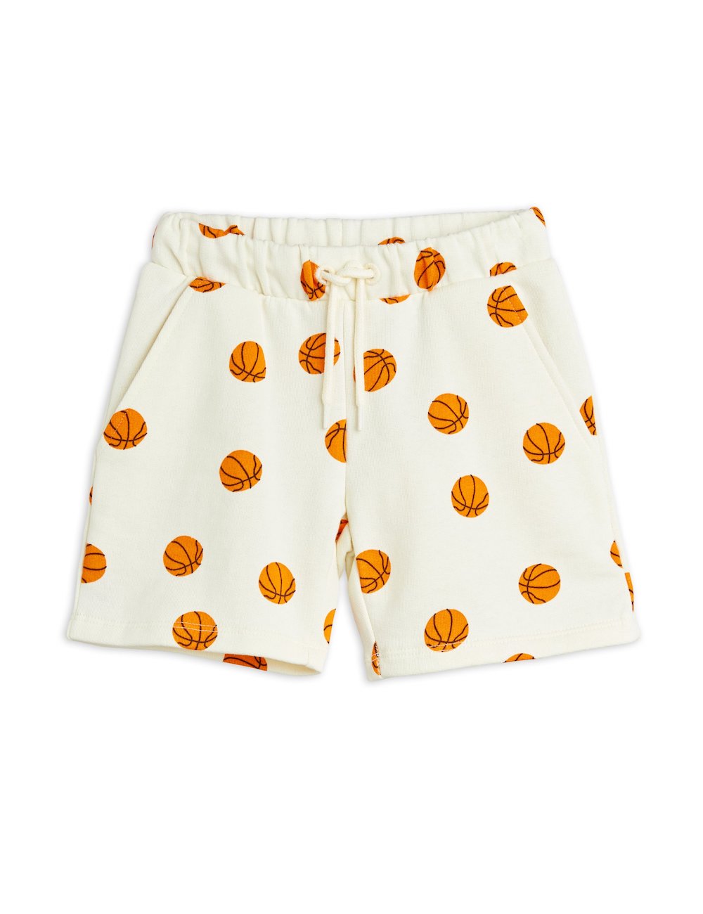 Mini Rodini Basketball All Over Print Sweatshorts - Off White