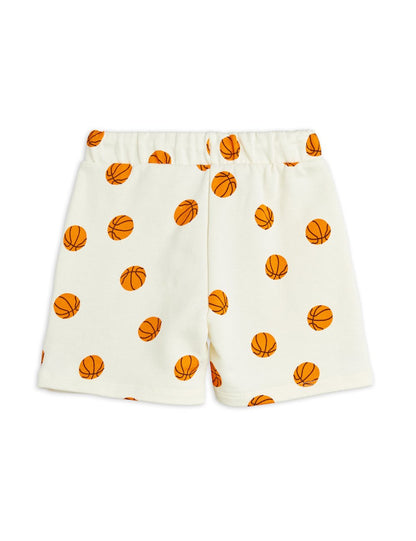 Mini Rodini Basketball All Over Print Sweatshorts - Off White