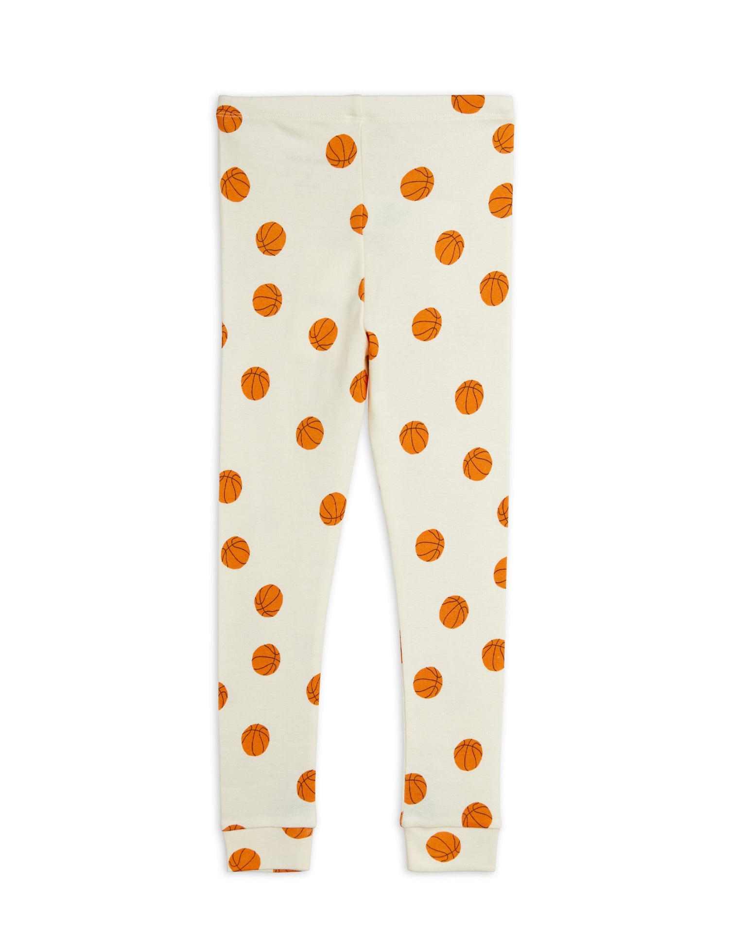 Mini Rodini Baby Basketball All Over Print Leggings - Off white