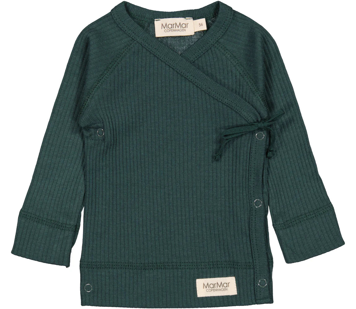 MarMar Copenhagen Tut Wrap Long Sleeve Top - Pine