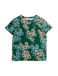 Mini Rodini Daisy AOP Short Sleeve Tee