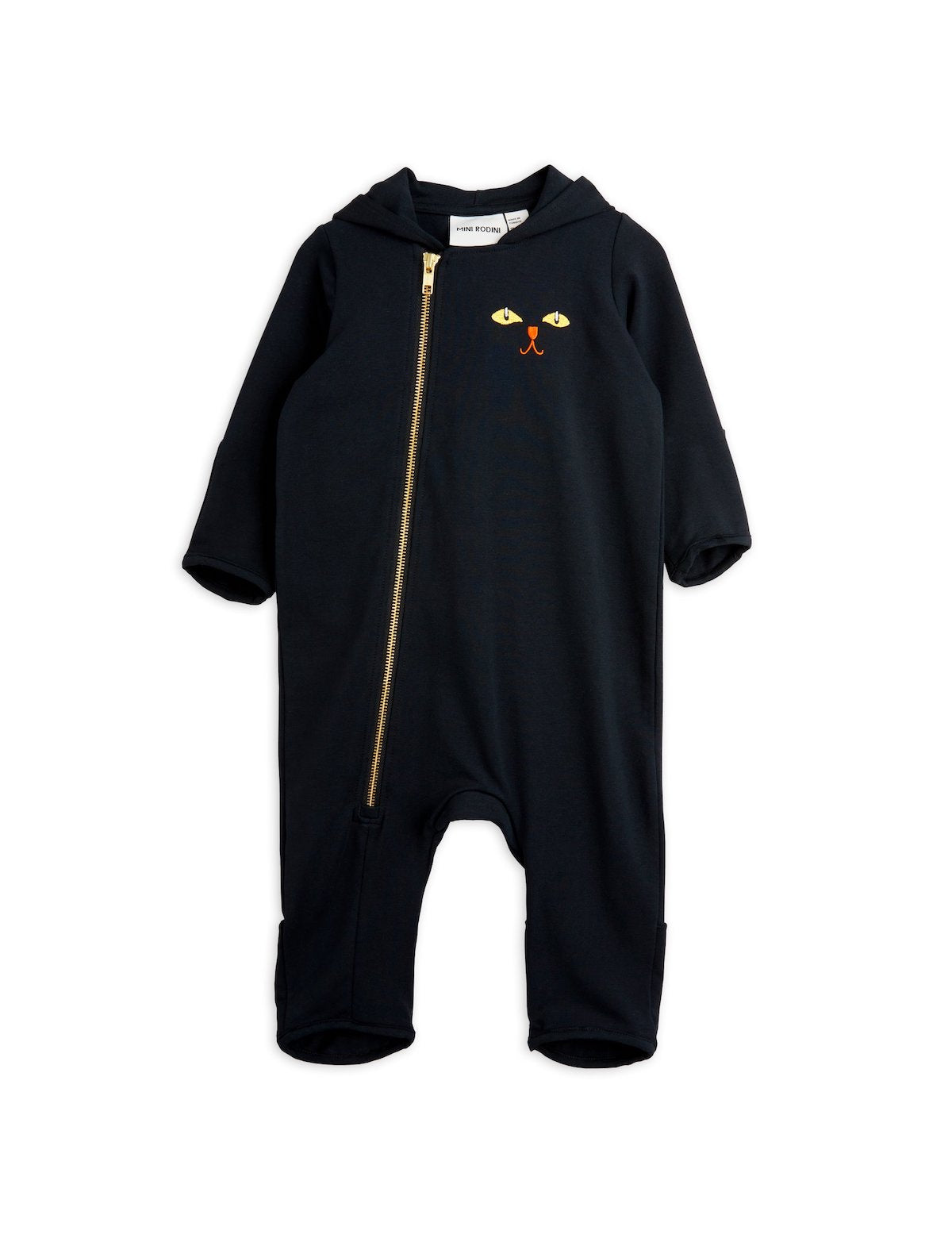 Mini Rodini Catsuit Baby Onesie - Black