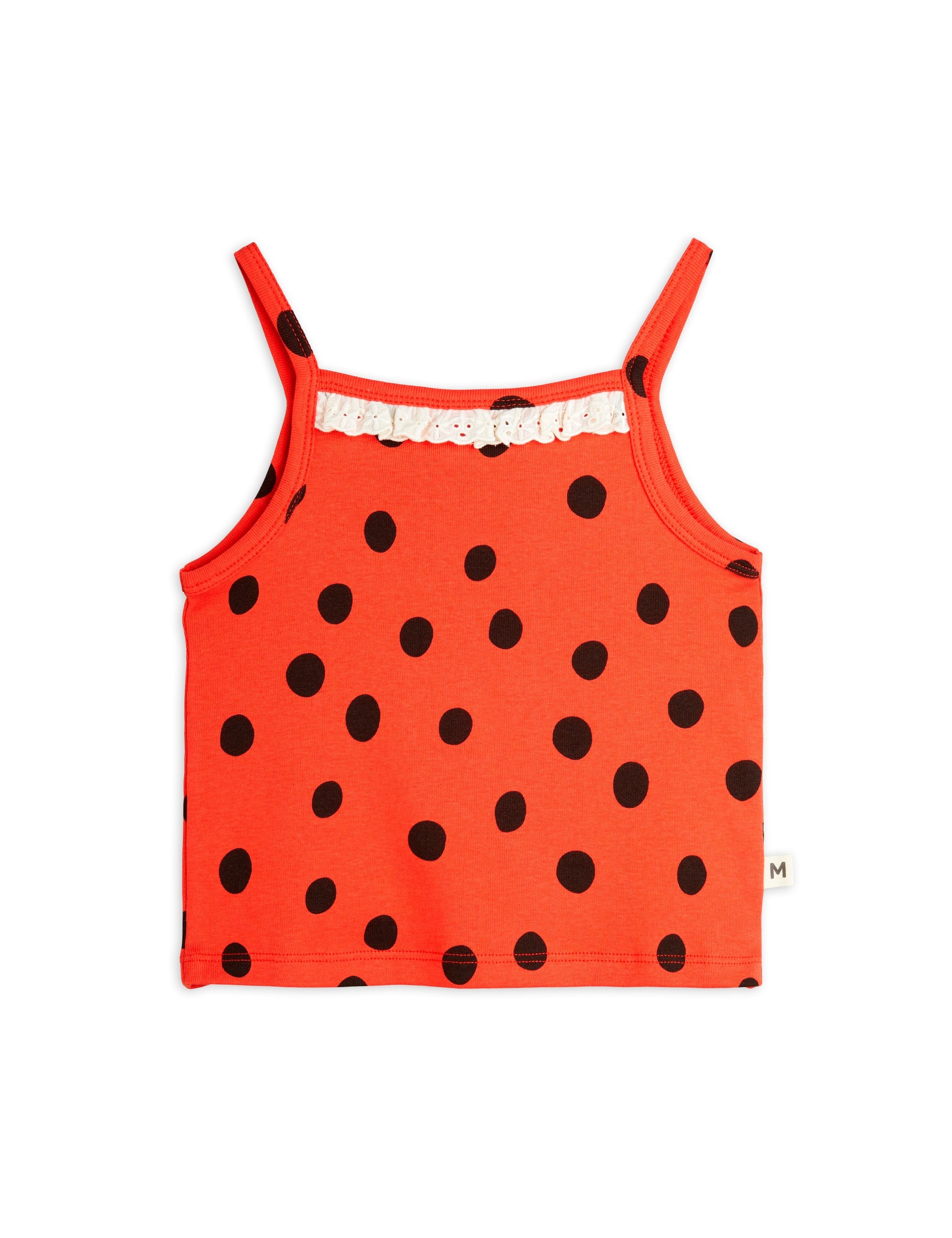 Mini Rodini Dots AOP Lace Tank