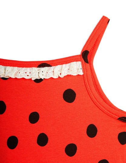 Mini Rodini Dots AOP Lace Tank