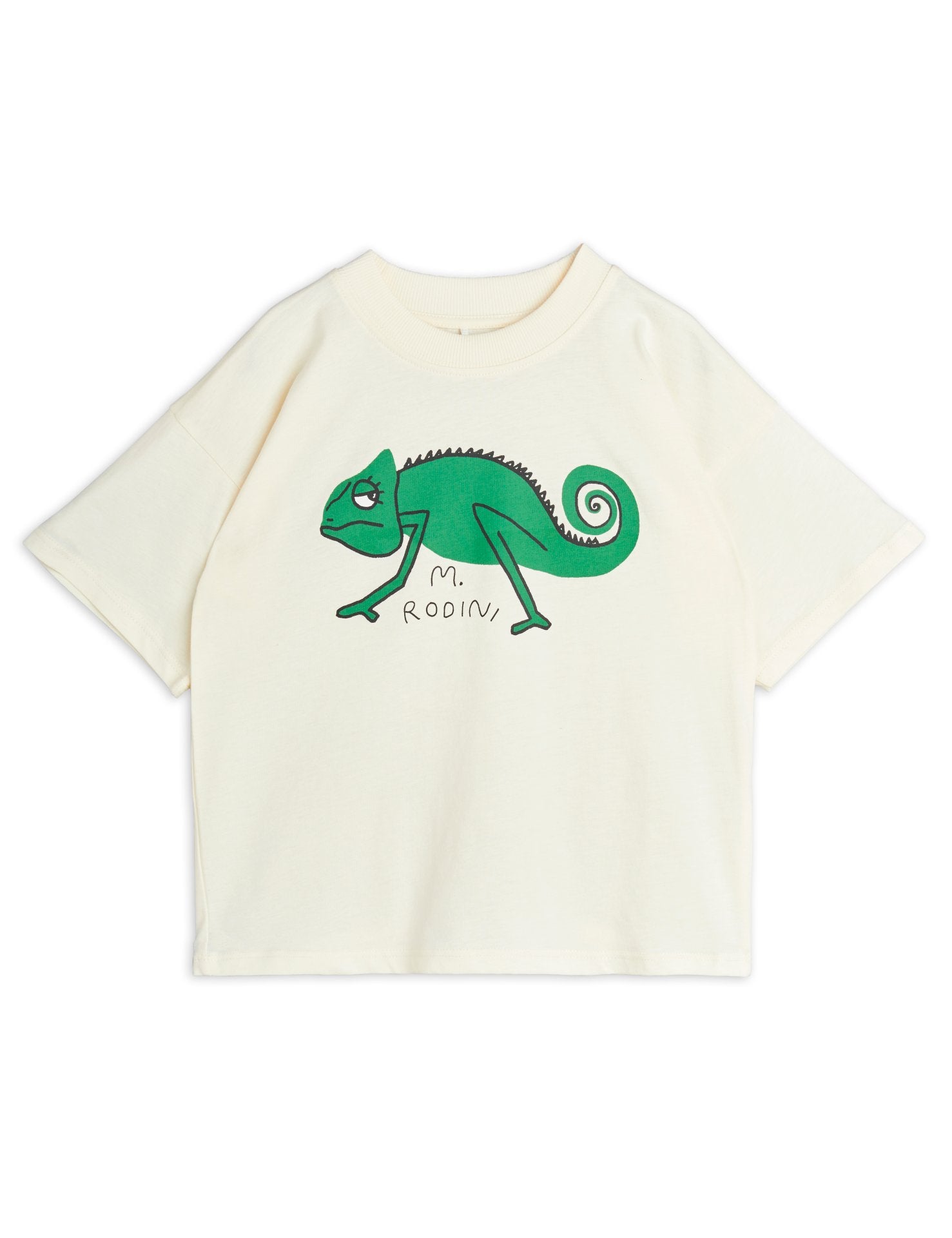 Mini Rodini Lizard Short Sleeve Tee - Off White