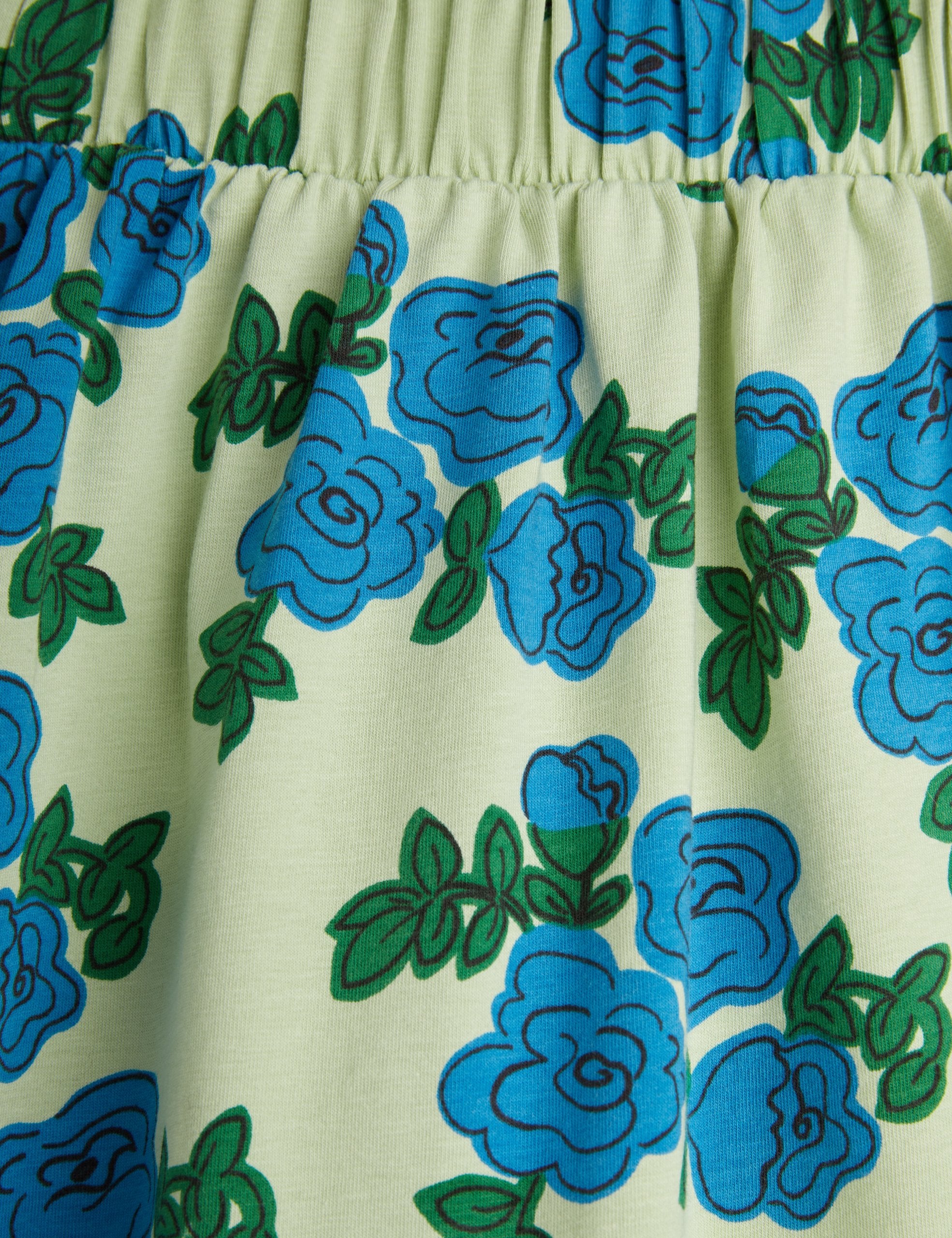 Mini Rodini Blue Roses AOP Skirt