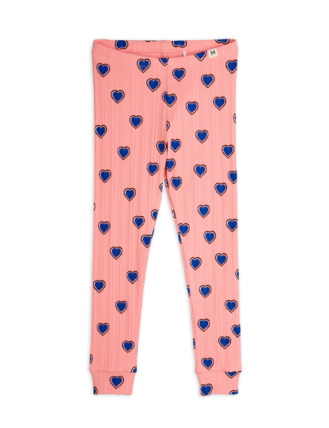 Mini Rodini Outlined Hearts AOP Leggings - Pink