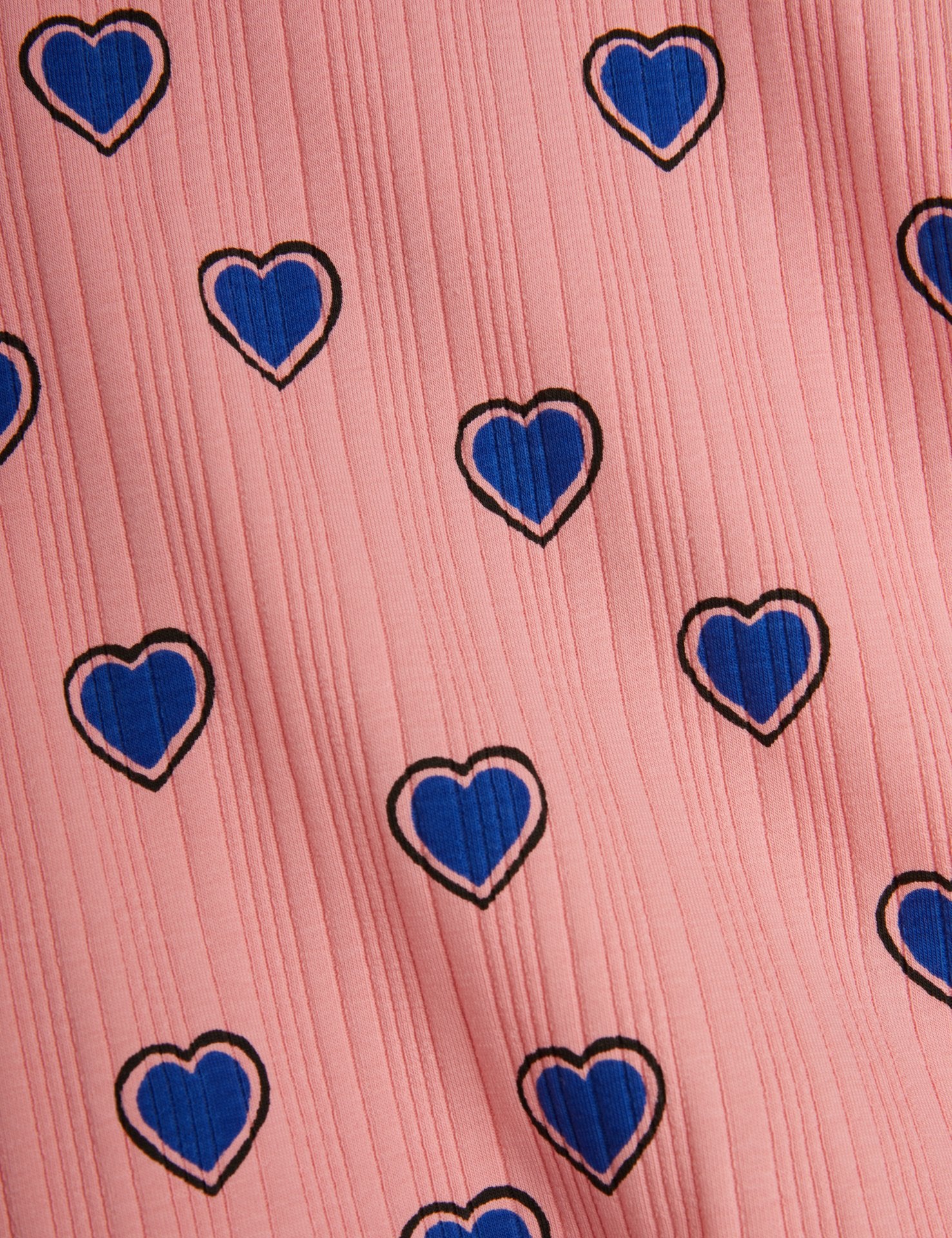 Mini Rodini Outlined Hearts AOP Leggings - Pink