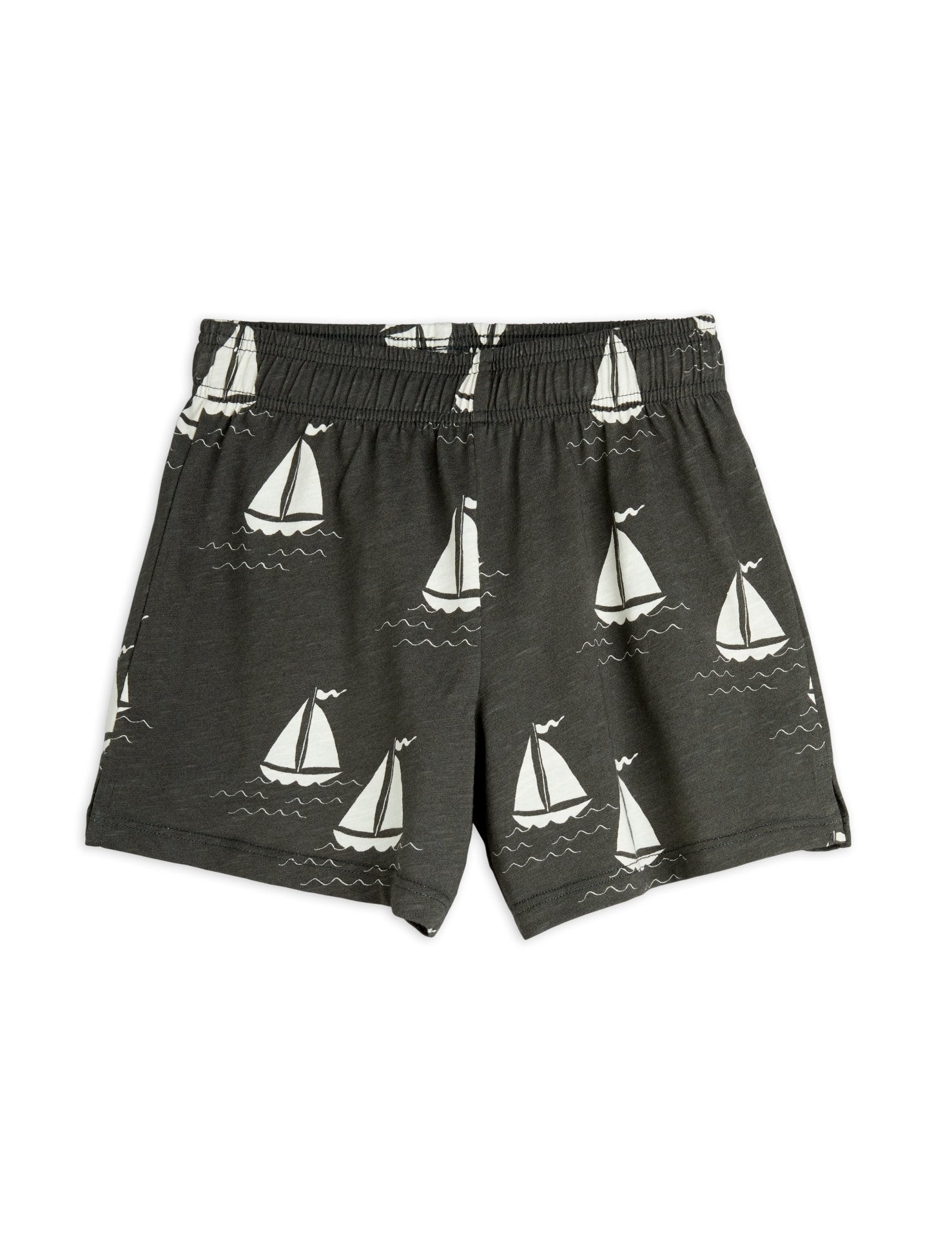 Mini Rodini Sailing Boats AOP Shorts - Grey