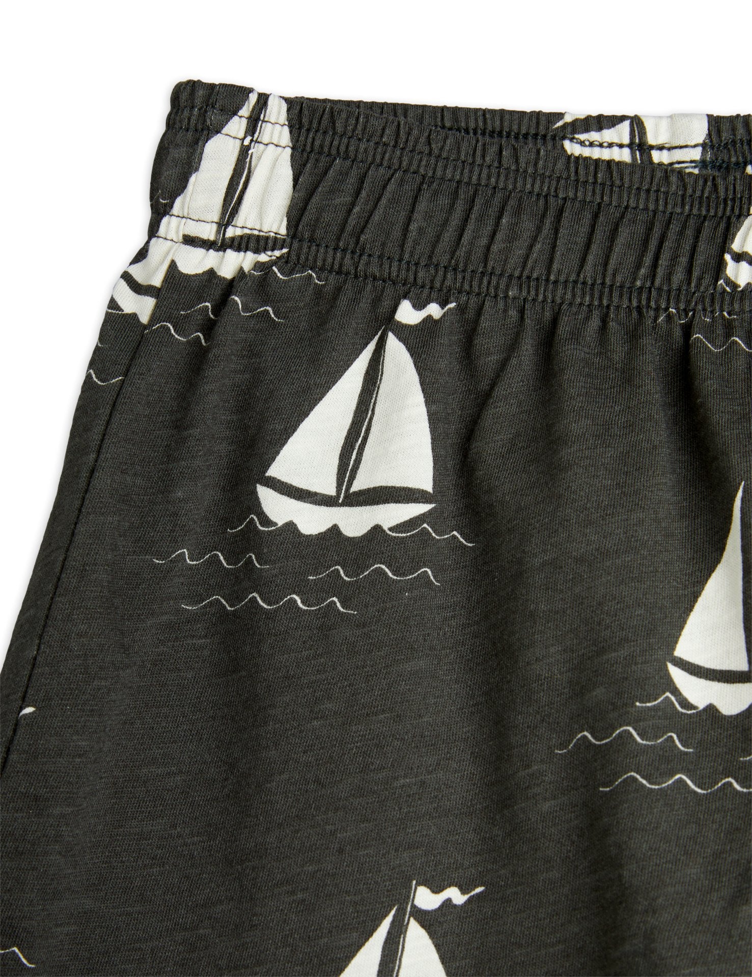 Mini Rodini Sailing Boats AOP Shorts - Grey