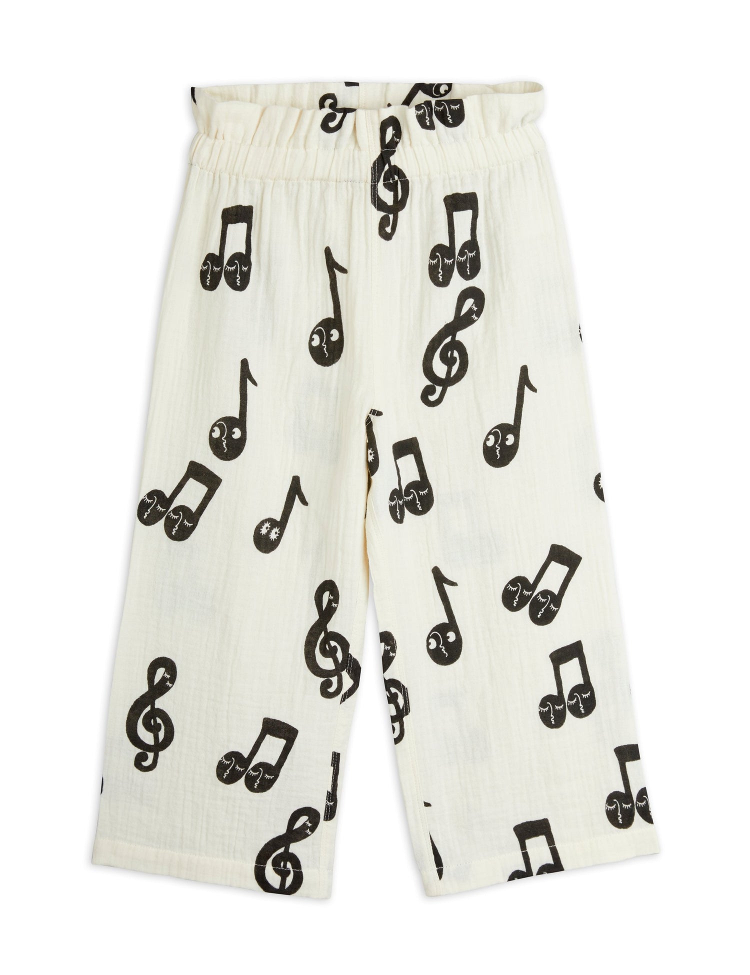 Mini Rodini Notes AOP Muslin Paperbag Trousers