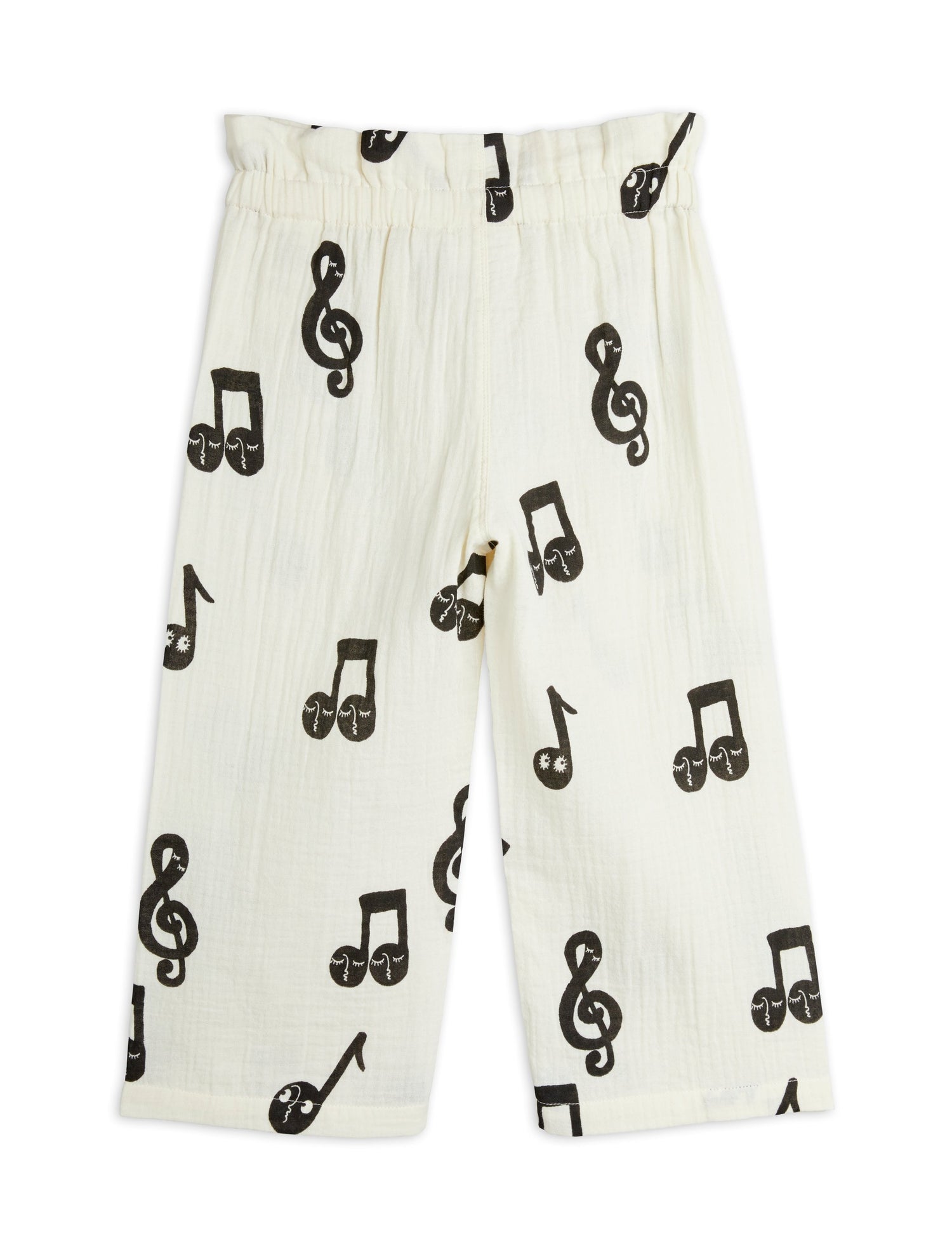 Mini Rodini Notes AOP Muslin Paperbag Trousers