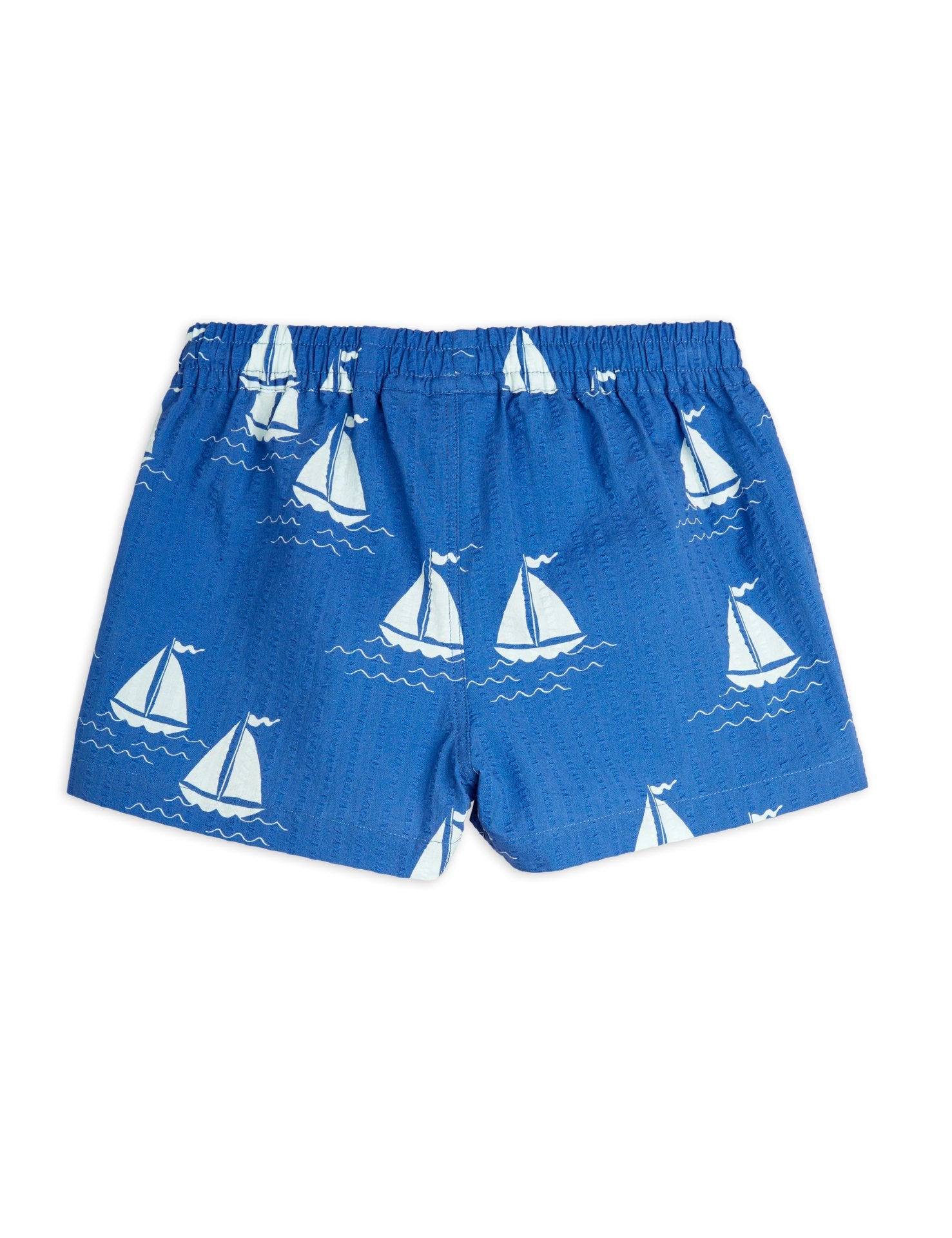 Mini Rodini Sailing Boats AOP Woven Shorts - Blue