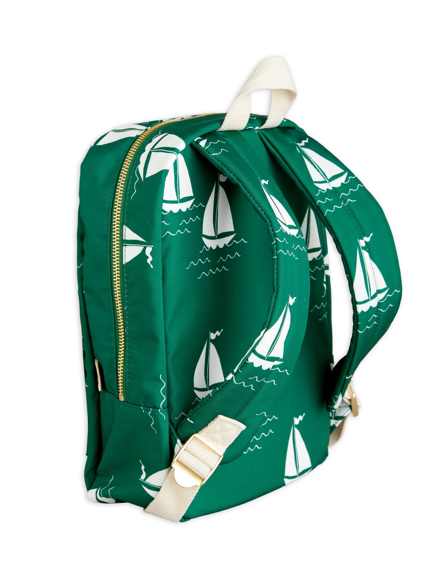 Mini Rodini Sailing Boats AOP Backpack - Green