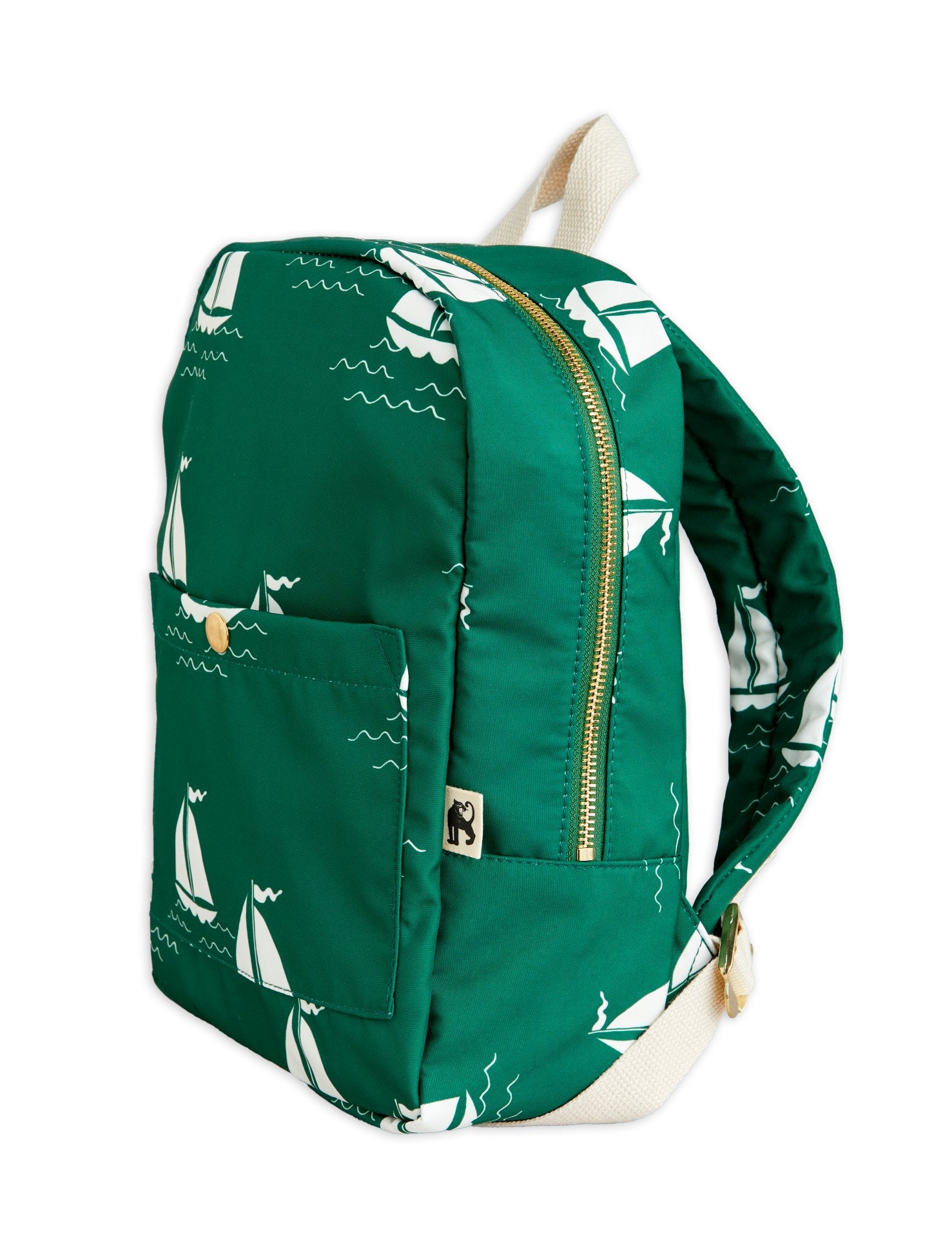 Mini Rodini Sailing Boats AOP Backpack - Green