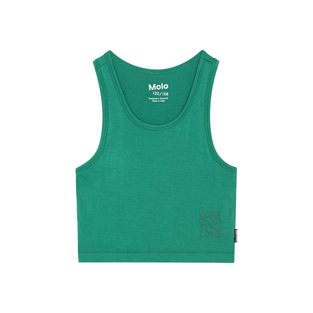 Molo Rippi Crop Tank Top - Tennis Green