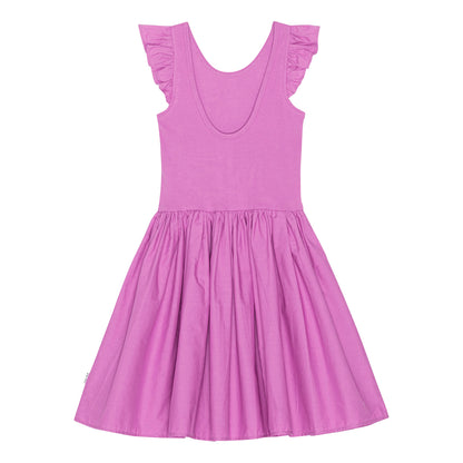 Molo Cloudia Short Sleeve Dress  - Purple Pink