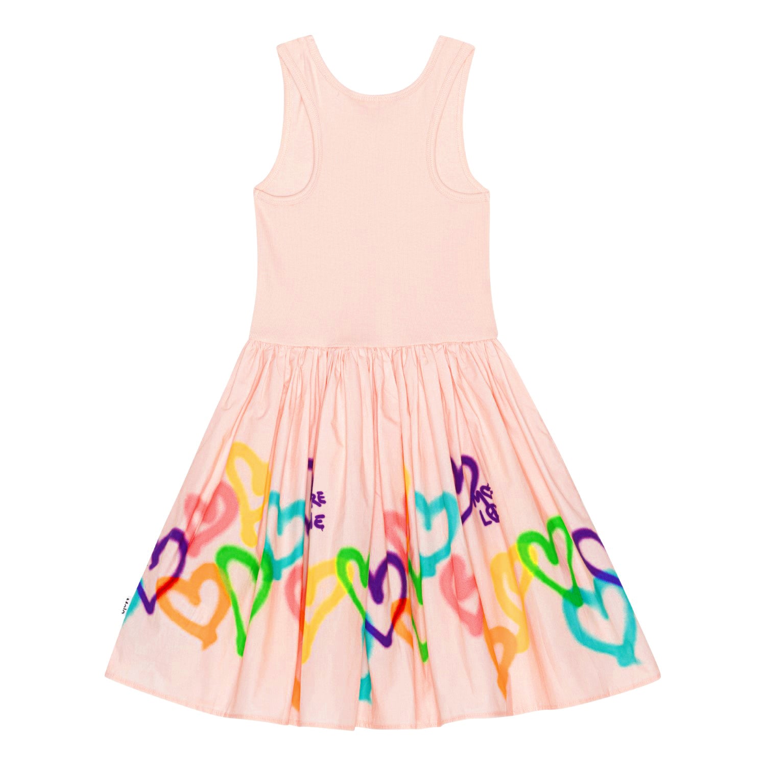 Molo Cassandra Short Sleeve Dress - Colourful Hearts