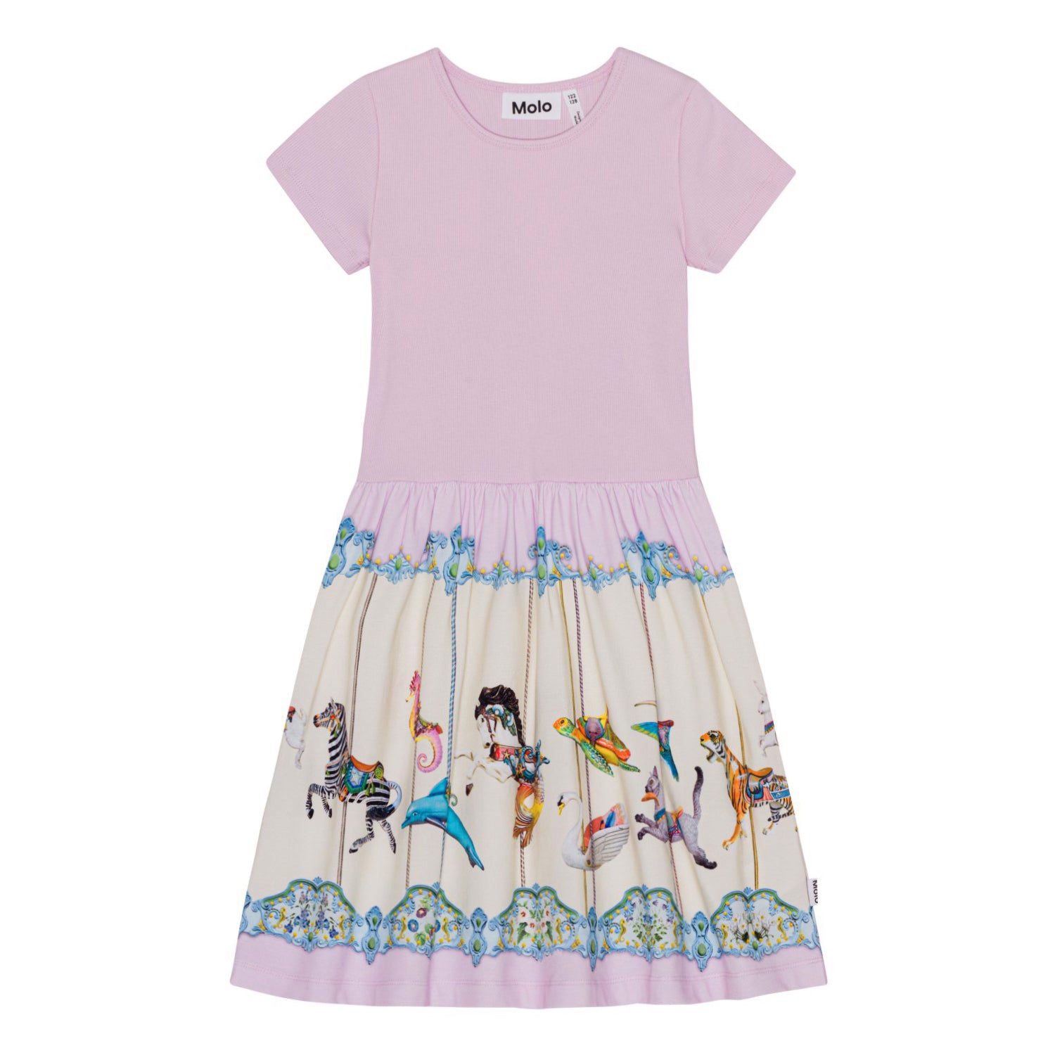 Molo Cissa Short Sleeve Dress - Sea Carousel