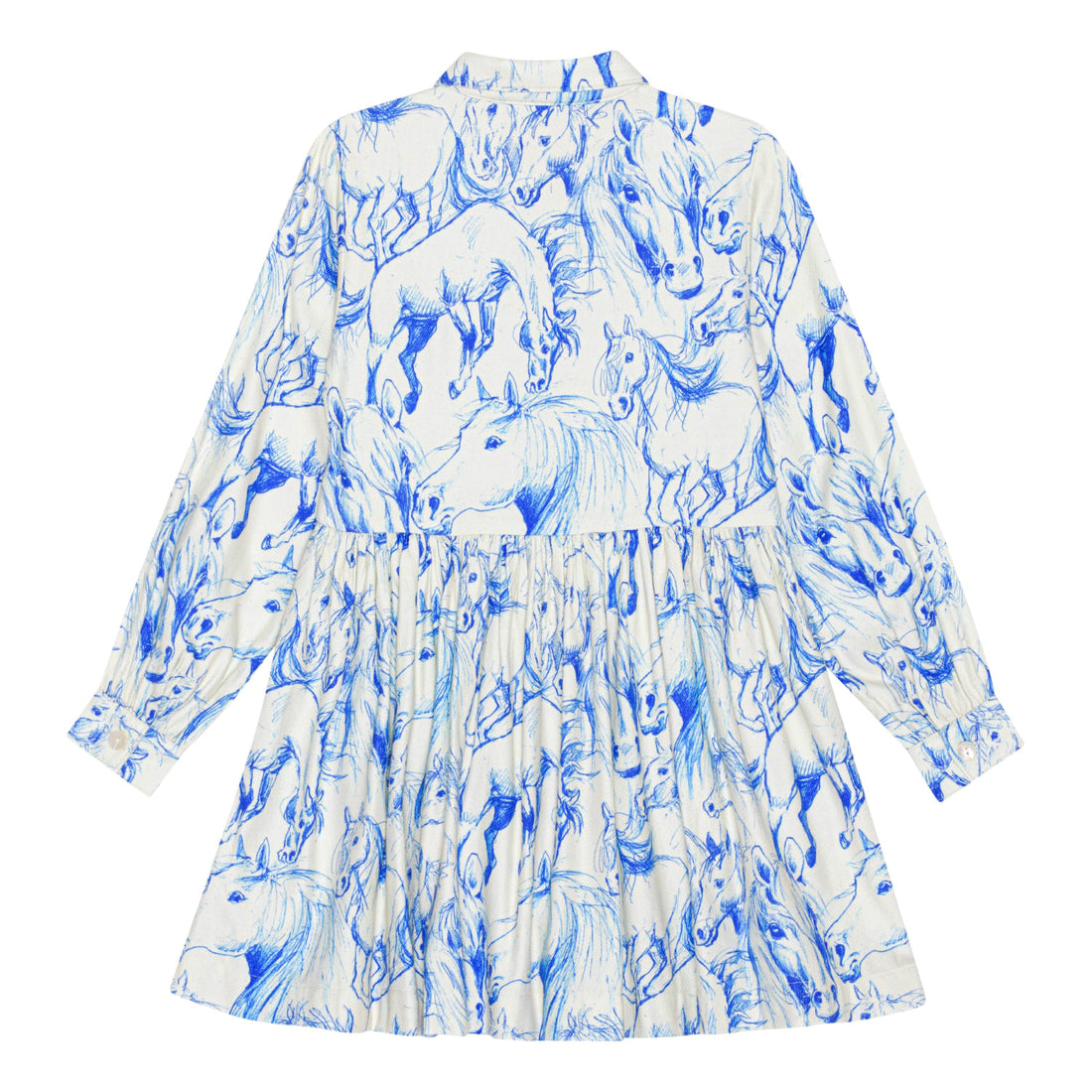 Molo Christy Dress - Blue Horses