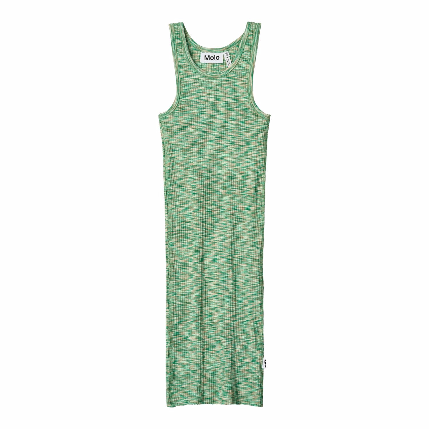 Molo Canna Dress - Green Mouliné