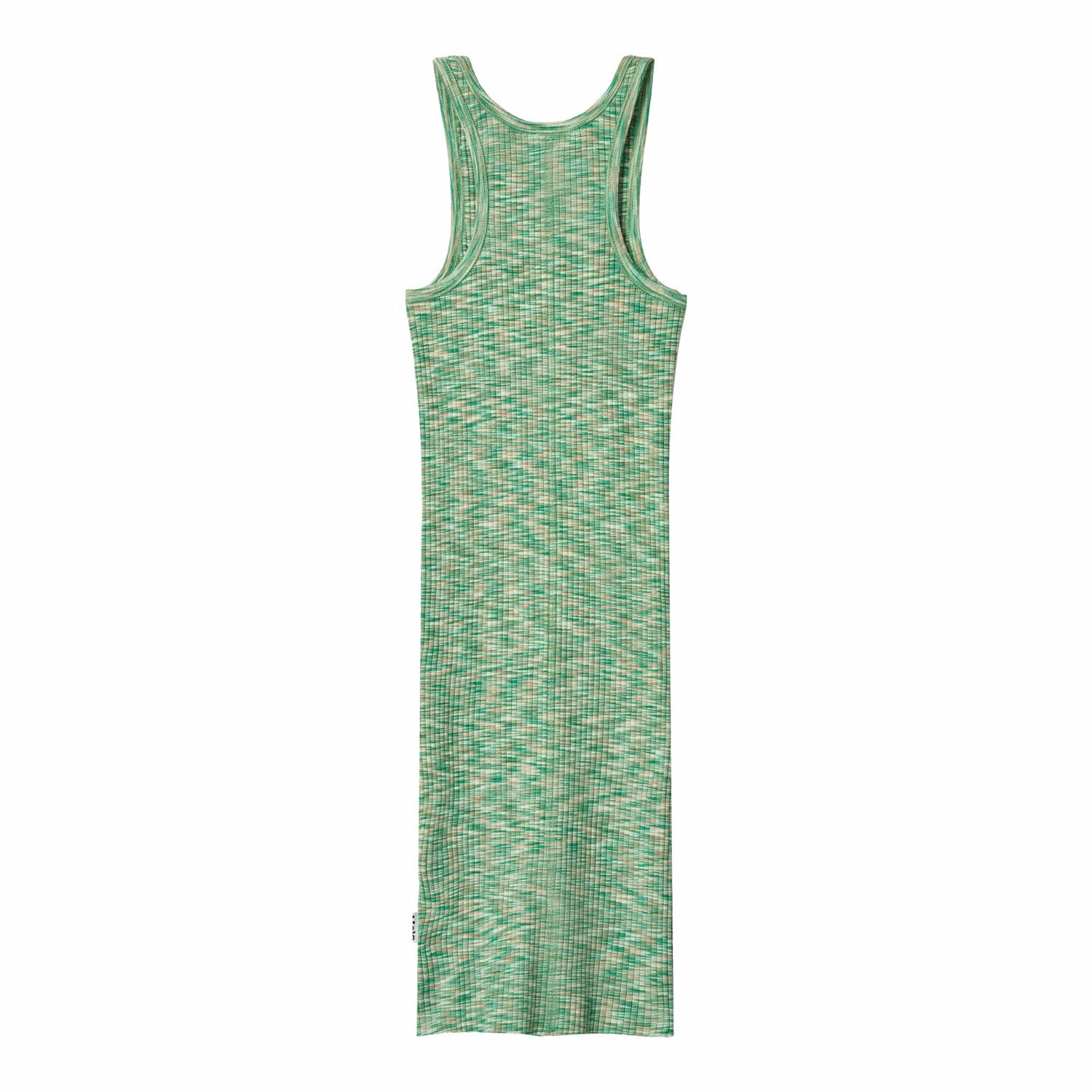 Molo Canna Dress - Green Mouliné