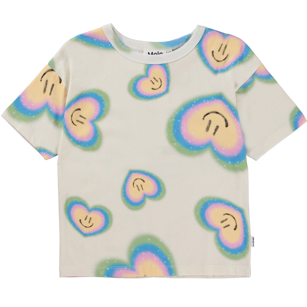 Molo Rabecke Tee - Aura Hearts Blue