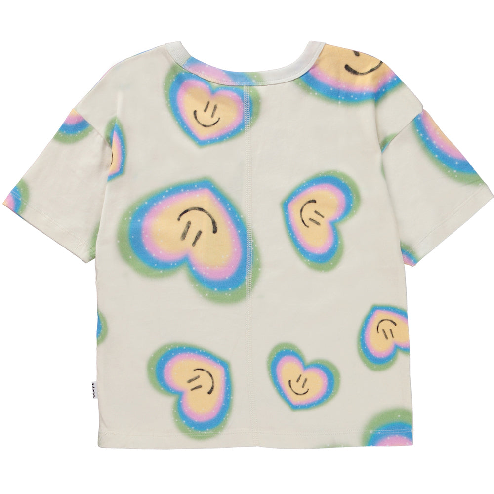 Molo Rabecke Tee - Aura Hearts Blue