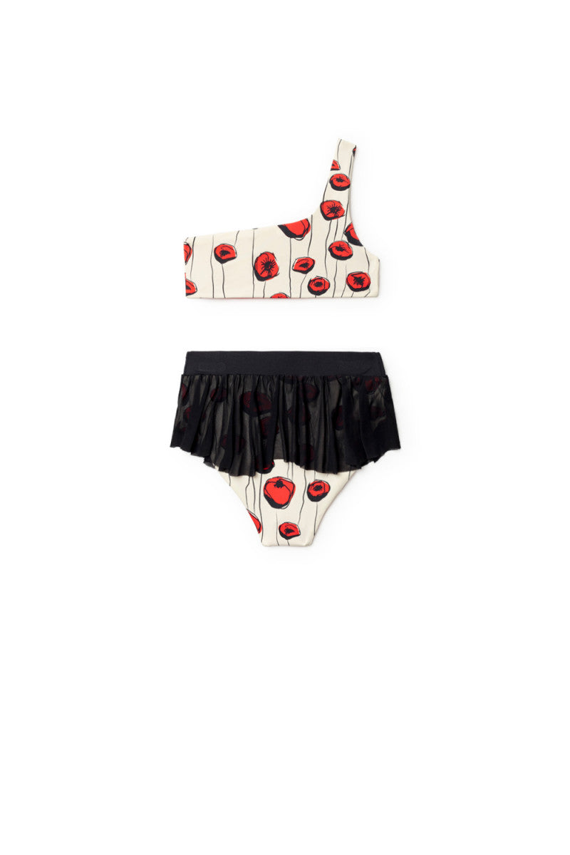 Little Creative Factory Flowers Chelsea Fairy Bikini - Cream &amp; Red Flowers