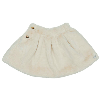 Donsje Isabelle Skirt - Off White Teddy