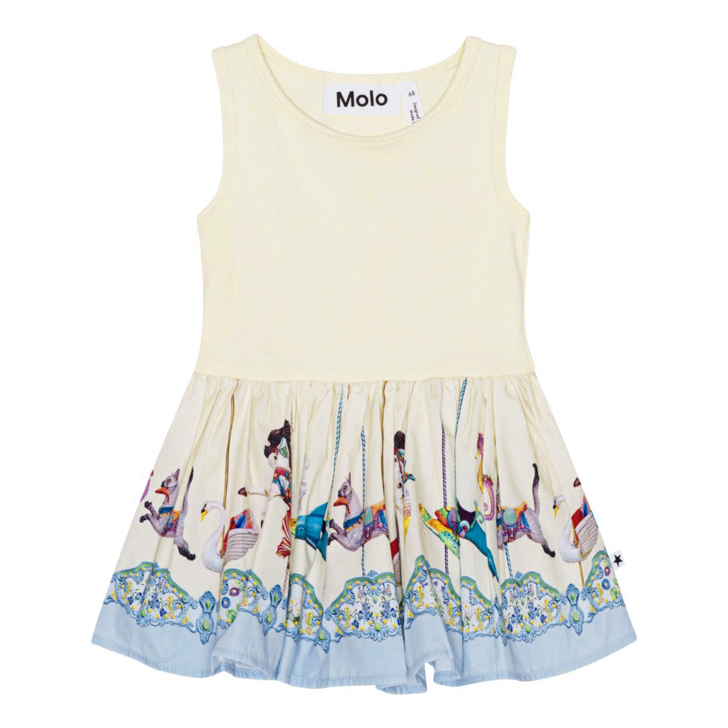 Molo Cordelia Short Sleeve Dress - Sea Carousel