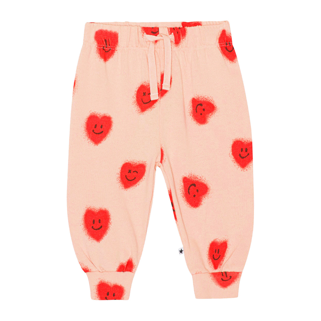 Molo Simeon Baby Sweatpants - Red Hearts