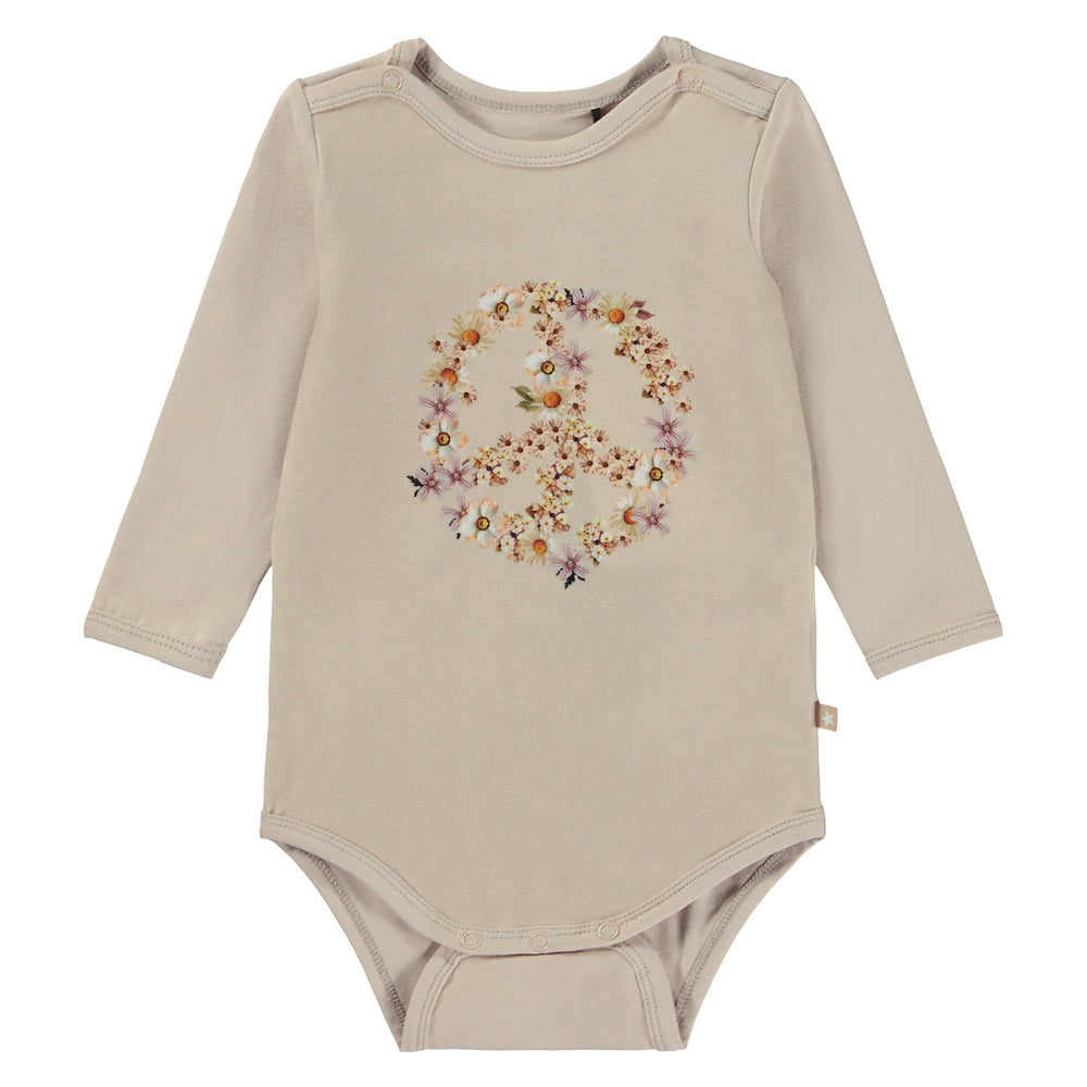 Molo Foss Bodysuit - Peace Flowers