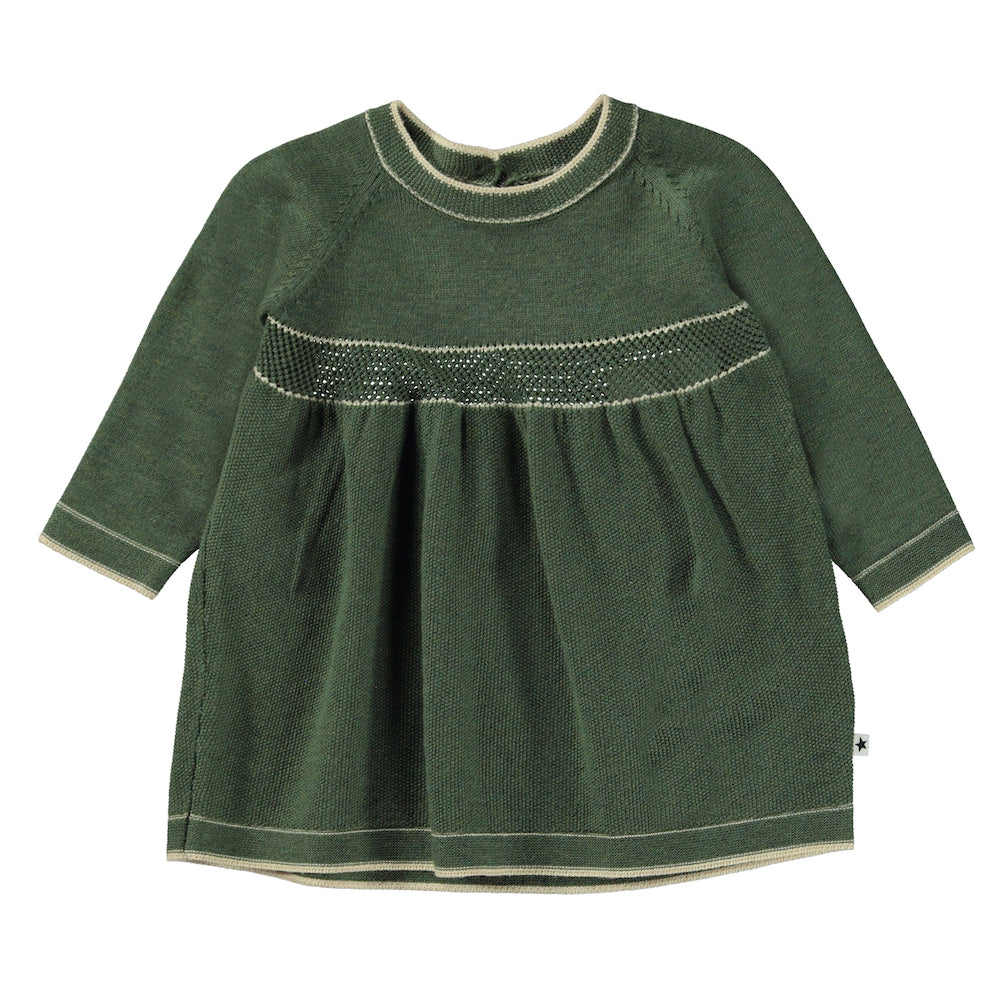 Molo Charlotte Baby Dress - Moss Green