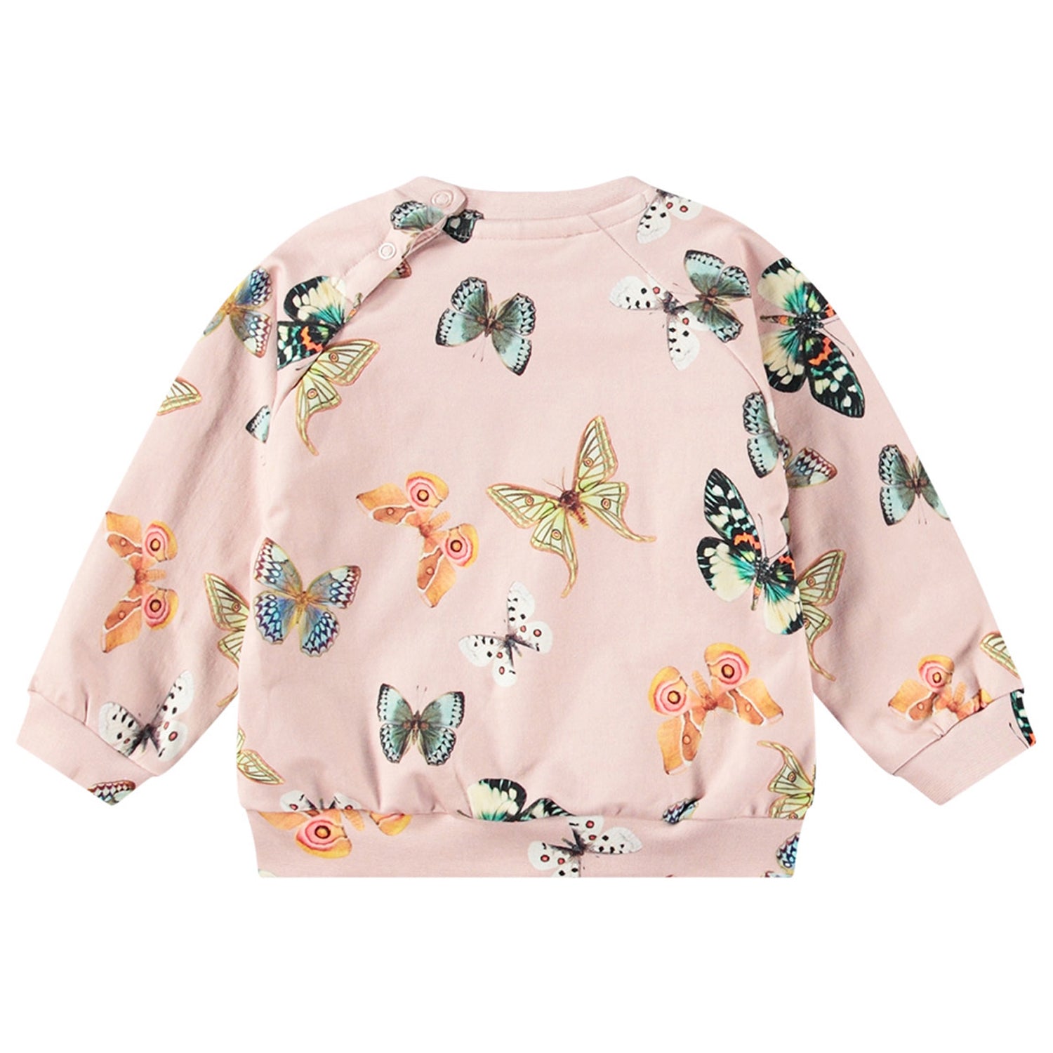 Molo Disc Baby Sweatshirt - Blush Papillions