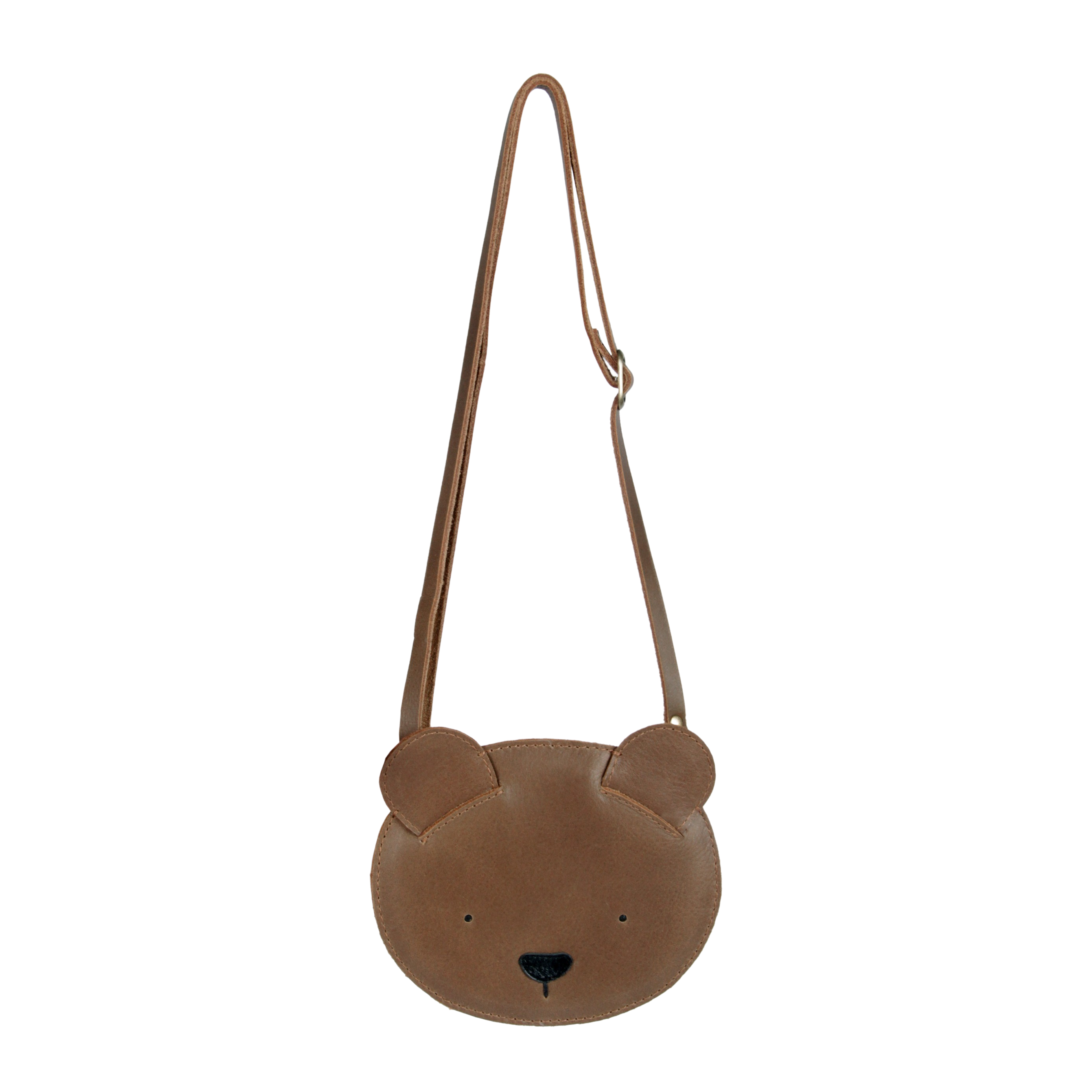 Donsje Britta Classic Purse Bear - Cognac Classic Leather