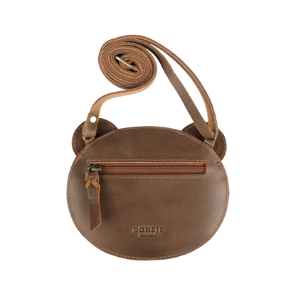 Donsje Britta Classic Purse Bear - Cognac Classic Leather