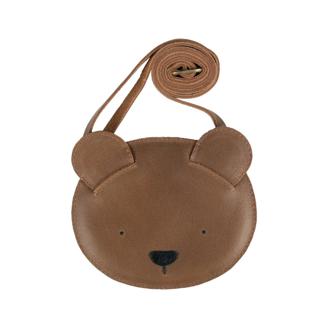 Donsje Britta Classic Purse Bear - Cognac Classic Leather