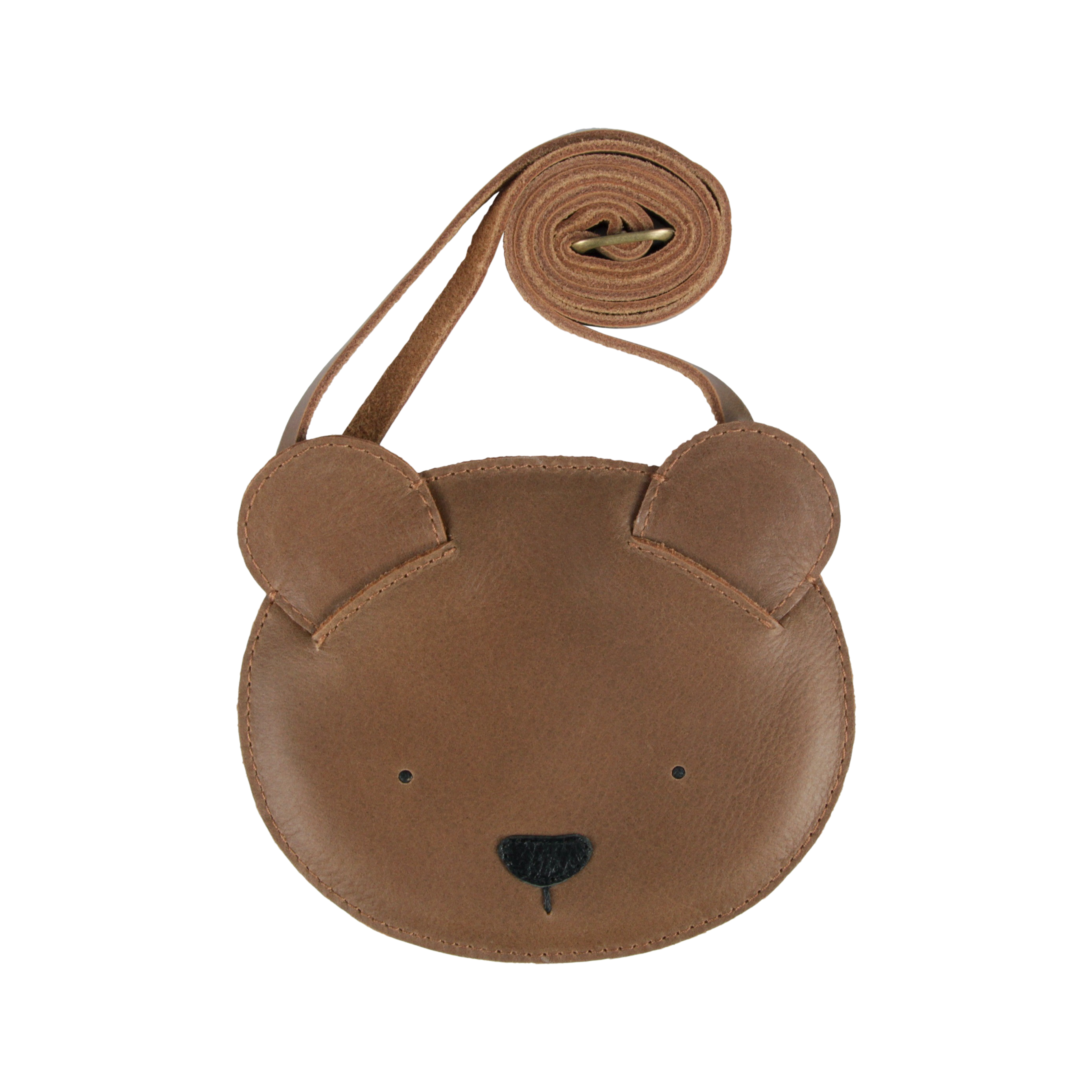 Donsje Britta Classic Purse Bear - Cognac Classic Leather