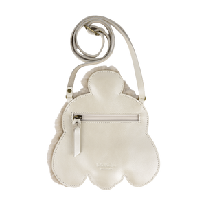 Donsje Britta Exclusive Purse Poodle - Off White Metallic Leather