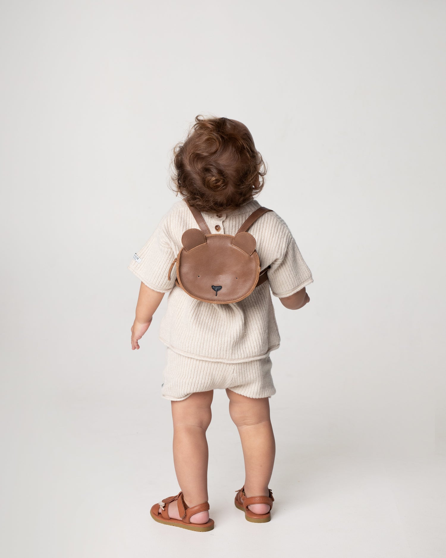 Donsje Kapi Classic Backpack Bear - Cognac Classic Leather