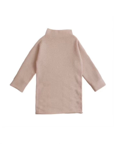 Belle Enfant Funnel Neck Sweater Dress - Rose