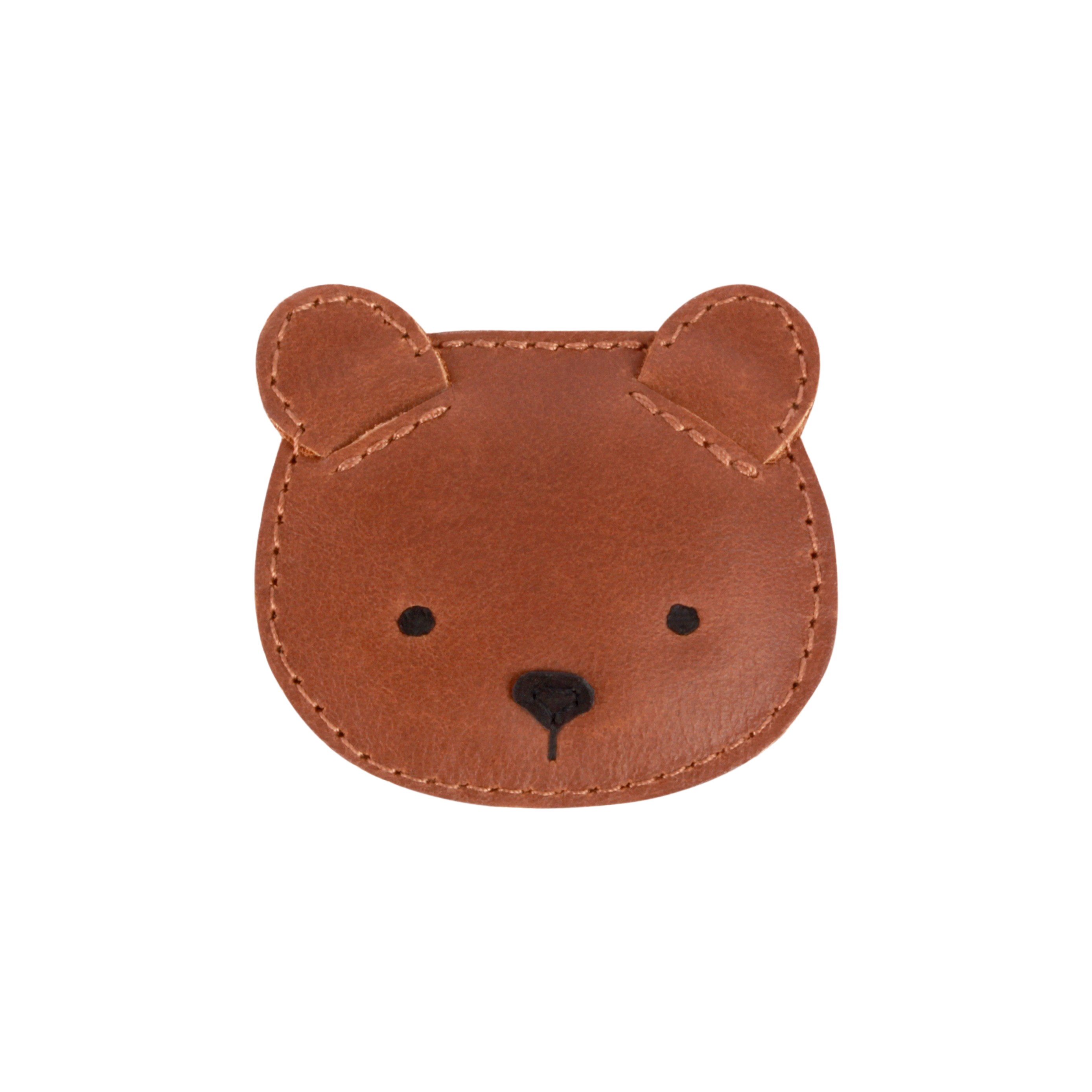 Donsje Josy Classic Hairclip Bear - Cognac Classic Leather