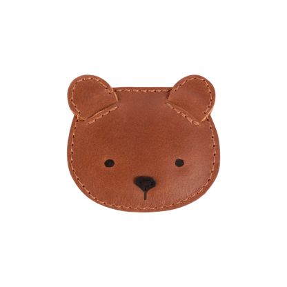 Donsje Josy Classic Hairclip Bear - Cognac Classic Leather