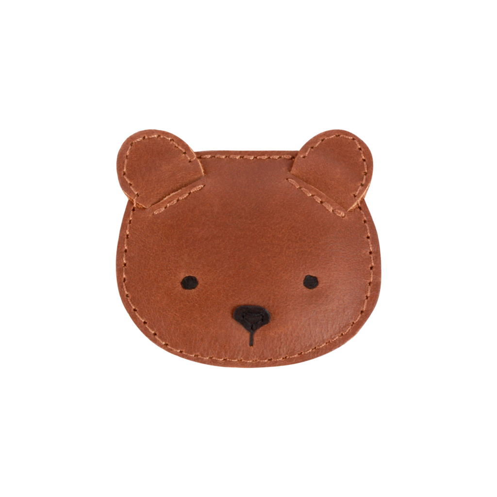 Donsje Josy Classic Hairclip Bear - Cognac Classic Leather