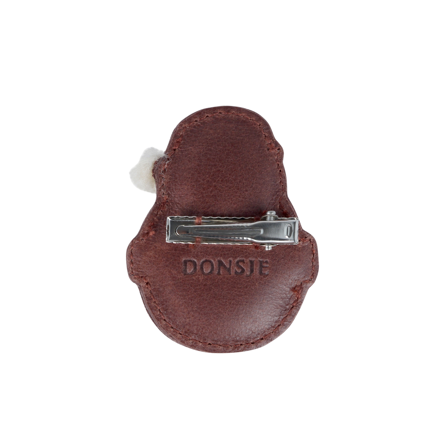 Donsje Wonda Hair Clip l Santa - Burgundy Classic Leather