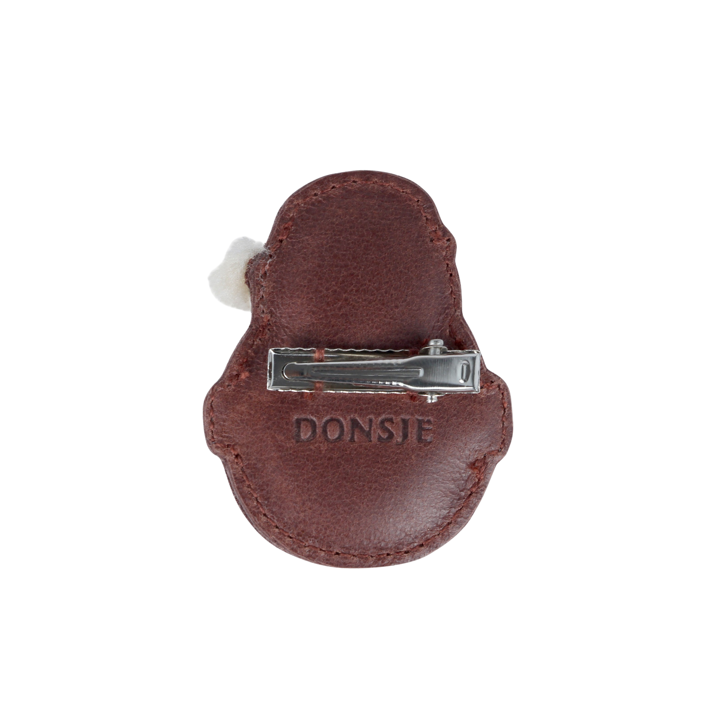 Donsje Wonda Hair Clip l Santa - Burgundy Classic Leather