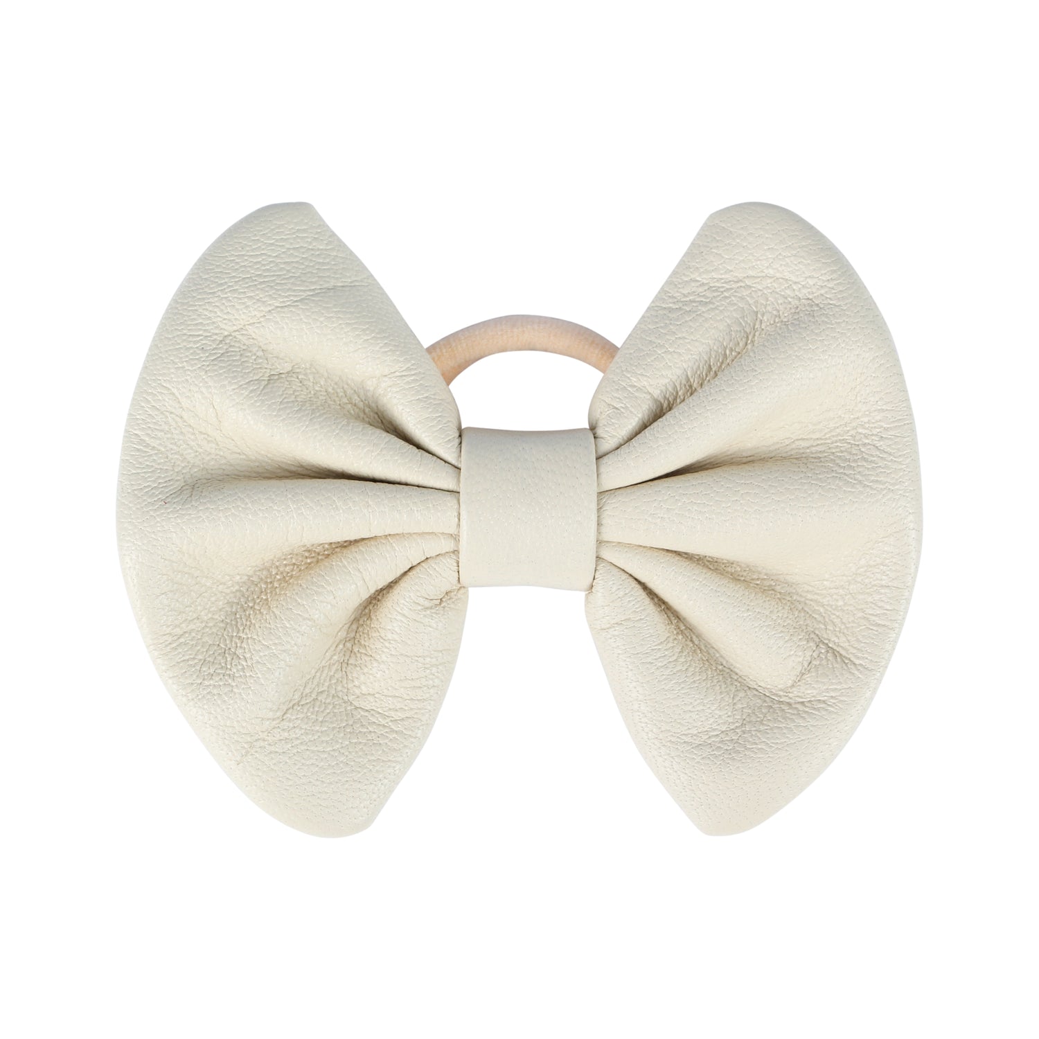 Donsje Floor Hair Tie - Cream Sheep Leather